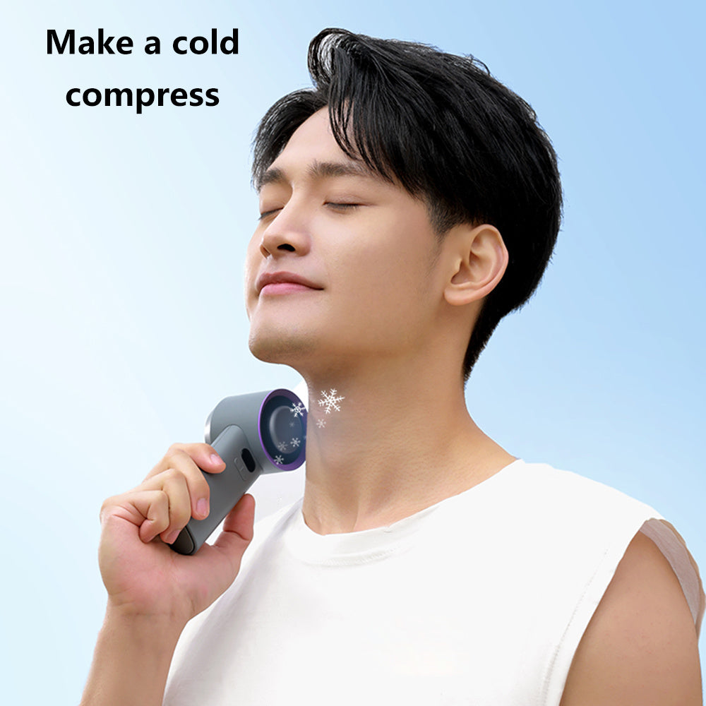 M57 100 Gears Stepless Adjustable Cold Compress Digital Display Handheld Fan M57 100 Gears Stepless Adjustable Cold Compress Digital Display Handheld Fan